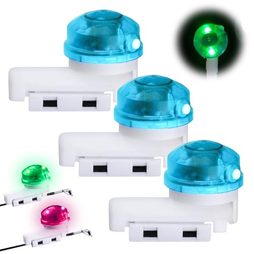 BORDEAG 3 Stück Bissanzeiger Angeln, Elektronisch Bissanzeige, LED Alarm Leuchte Angeln, Angeln Alarm Glocke, Bissanzeiger Rutenspitze, Clip On Fischbissanzeiger für Nachtangeln und Meeresangeln BORDEAG 3 Stück Bissanzeiger Angeln, Elektronisch Bissanzeige, LED Alarm Leuchte Angeln, Angeln Alarm Glocke, Bissanzeiger Rutenspitze, Clip On Fischbissanzeiger für Nachtangeln und Meeresangeln von BORDEAG