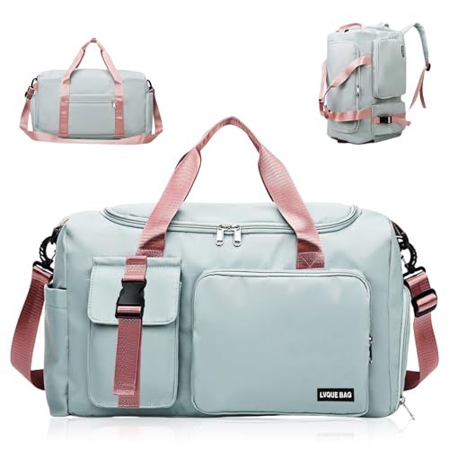 Sporttasche Rucksack 2 in1,Reisetasche Groß,42L Sporttasche für Damen und Herren,Sporttaschen mit Schuhfach Nassfach,für Trainingstasche,Schwimmtasche,Übernachtung Tasche,Duffle Bag,Gym Bag (Green) Sporttasche Rucksack 2 in1,Reisetasche Groß,42L Sporttasche für Damen und Herren,Sporttaschen mit Schuhfach Nassfach,für Trainingstasche,Schwimmtasche,Übernachtung Tasche,Duffle Bag,Gym Bag (Green) von BORDEAG