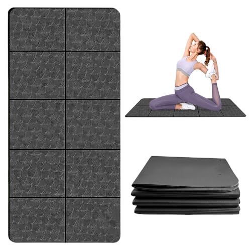 Yogamatte Faltbar Reise – Leichte & Rutschfeste Sportmatte für Yoga, Pilates & Fitness (TPE-Material, 850g, 5mm) Yogamatte Faltbar Reise – Leichte & Rutschfeste Sportmatte für Yoga, Pilates & Fitness (TPE-Material, 850g, 5mm) von BORDEAG