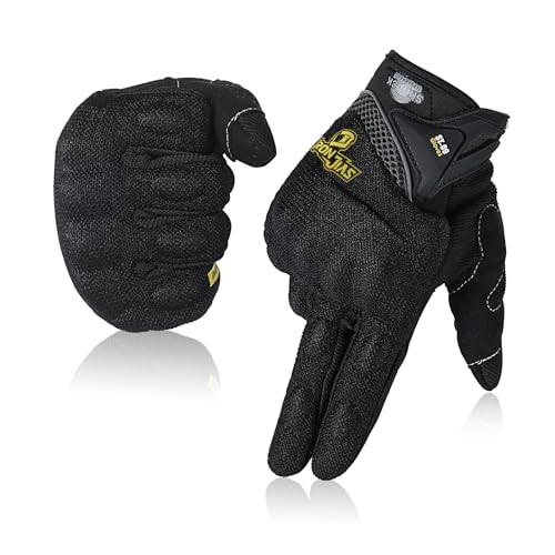 BORLENI Motorradhandschuh Herren Motorradhandschuhe atmungsaktive Vollfinger-Motorradhandschuhe Touchscreen Knöchelhandschuhe Schwarz BORLENI Motorradhandschuh Herren Motorradhandschuhe atmungsaktive Vollfinger-Motorradhandschuhe Touchscreen Knöchelhandschuhe Schwarz von BORLENI