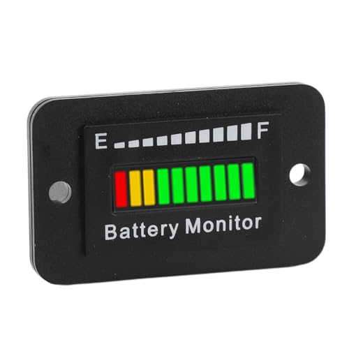 BOROCO 12 V 24 V 48 V 60 V 72 V LED-Batteriemonitor-Messgerät, Batterie-Kraftstoffanzeige, Anzeige für Wagen, Gabelstapler, Rasenmäher von BOROCO