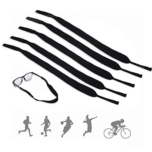BOROCO 5 Skibrillen-Stirnband, Sportbrille, elastischer Nackenriemen, Neopren-Augenriemen, zum Skifahren, Tauchen, Radfahren von BOROCO