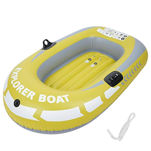 BOROCO Schlauchboot 1 Personen,Hochfest PVC Schlauchboot für 55KG Erwachsene Kinder,109 x 87 x 66 cm Luftkissenfahrzeug Fischerboot mit Seil,Aufblasbare Kajak für Wassersport BOROCO Schlauchboot 1 Personen,Hochfest PVC Schlauchboot für 55KG Erwachsene Kinder,109 x 87 x 66 cm Luftkissenfahrzeug Fischerboot mit Seil,Aufblasbare Kajak für Wassersport von BOROCO