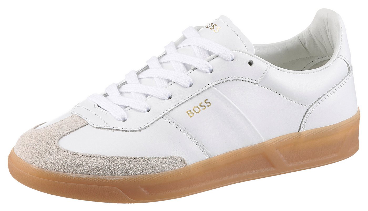 BOSS Brenta_Tenn Sneaker, Freizeitsneaker, Schnürschuh, Retro-Sneaker, honigfarbene Laufsohle BOSS Brenta_Tenn Sneaker, Freizeitsneaker, Schnürschuh, Retro-Sneaker, honigfarbene Laufsohle von BOSS