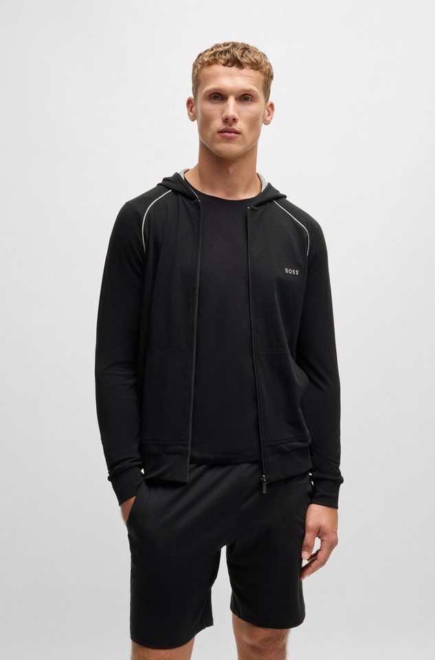 BOSS Kapuzensweatjacke Mix&Match Jacket H mit BOSS Stickerei auf der Brust BOSS Kapuzensweatjacke Mix&Match Jacket H mit BOSS Stickerei auf der Brust von BOSS