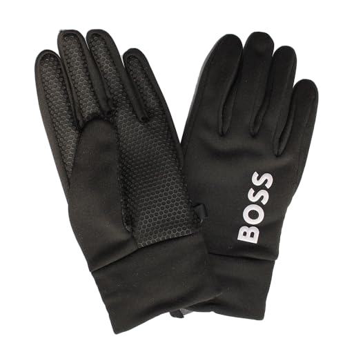 BOSS Men Green Laufhandschuhe, Running Gloves, Black, Size 10 von BOSS