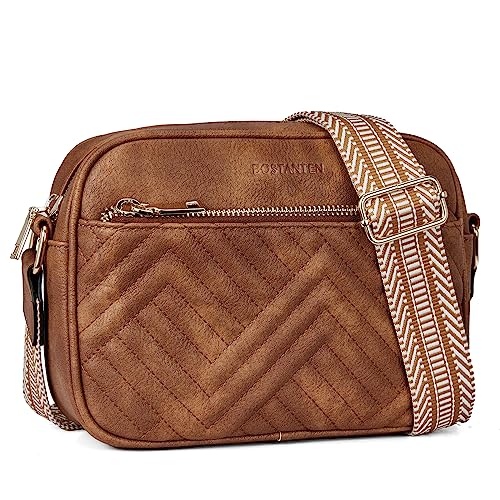 BOSTANTEN Handytasche zum Umhängen Damen,Handy Umhängetasche Leder,Crossbody bag mit verstellbarem Breiter Gurt, gesteppte Handtasche Damen klein BOSTANTEN Handytasche zum Umhängen Damen,Handy Umhängetasche Leder,Crossbody bag mit verstellbarem Breiter Gurt, gesteppte Handtasche Damen klein von BOSTANTEN