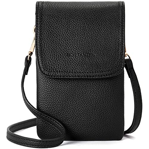 BOSTANTEN Klein Handytasche zum Umhängen, PU Leder Handy Umhängetasche Damen, Handytasche mit Geldbörse zum Umhängen, handtasche damen umhängetasche für Designer Schwarz BOSTANTEN Klein Handytasche zum Umhängen, PU Leder Handy Umhängetasche Damen, Handytasche mit Geldbörse zum Umhängen, handtasche damen umhängetasche für Designer Schwarz von BOSTANTEN