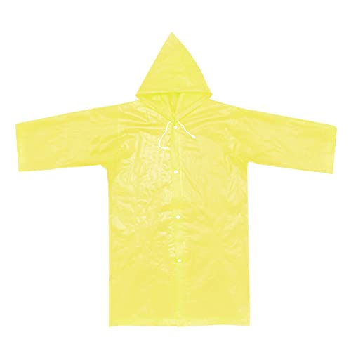 BOTCAM BOTCAM Regenmantel Travel Kinder EVC Regenmantel durchsichtig im freien regnerische Kleidung für Erwachsene Regenmantel 92 (Z1-Yellow, One Size) von BOTCAM