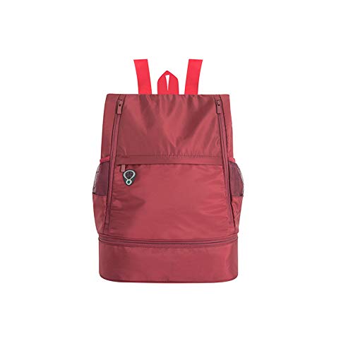 BOTCAM Fitnesstasche Sporttasche Schuhkapazität große Trennung trocken nass Yoga-Position Sporttasche Sporttasche REH (Red, One Size) von BOTCAM