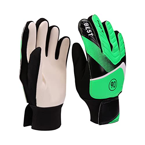 BOTCAM Handschuhe Grips Super Palms Handschuhe Torwart für Kinder Fußball Kinder Schutzhandschuhe Sport Sicherheit Sportschutzbrille (Green, S) von BOTCAM