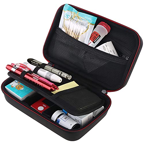 BOVKE Reisekoffer für Diabetikerbedarf, Aufbewahrungskoffer für Insulinpens, Blutzuckermessgeräte,Teststreifen, Medikamente, Lanzetten, Spritzen, Pen-Nadeln und anderes Diabetiker-Testzubehör,Schwarz BOVKE Reisekoffer für Diabetikerbedarf, Aufbewahrungskoffer für Insulinpens, Blutzuckermessgeräte,Teststreifen, Medikamente, Lanzetten, Spritzen, Pen-Nadeln und anderes Diabetiker-Testzubehör,Schwarz von BOVKE