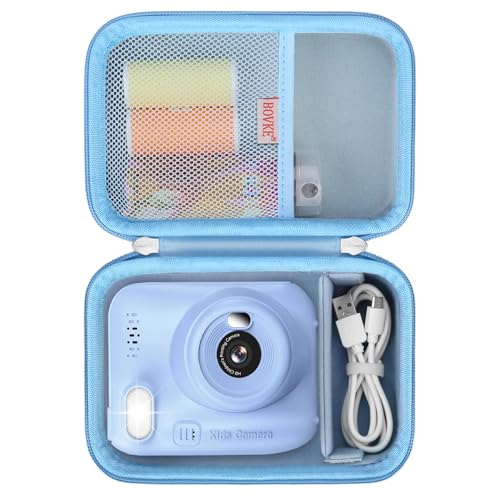 BOVKE Tragetasche Kompatibel mit GREENKINDER/für NUOTUN/für CHRERNA/für MILFECH/für ASTGMI/für Uleway Kinderkamera, Weihnachten Geburtstag Geschenke Kleinkind Digital Videokameras Halter, Blau BOVKE Tragetasche Kompatibel mit GREENKINDER/für NUOTUN/für CHRERNA/für MILFECH/für ASTGMI/für Uleway Kinderkamera, Weihnachten Geburtstag Geschenke Kleinkind Digital Videokameras Halter, Blau von BOVKE