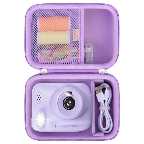 BOVKE Tragetasche Kompatibel mit GREENKINDER/für NUOTUN/für CHRERNA/für MILFECH/für ASTGMI/für Uleway Kinderkamera, Weihnachten Geburtstag Geschenke Kleinkind Digital Videokameras Halter, Lila BOVKE Tragetasche Kompatibel mit GREENKINDER/für NUOTUN/für CHRERNA/für MILFECH/für ASTGMI/für Uleway Kinderkamera, Weihnachten Geburtstag Geschenke Kleinkind Digital Videokameras Halter, Lila von BOVKE