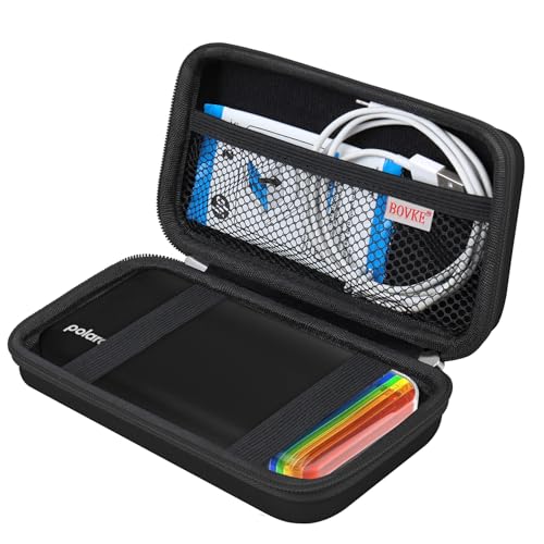 BOVKE Tragetasche für Polaroid Hi-Print 2. Generation, Bluetooth-Verbindung, 2 x 3 Taschen, Foto-Farbstoff-Sub-Drucker, Netztasche für Polaroid Hi-Print-Papier, 2 x 3 Papierpatronen und Kabel, Schwarz BOVKE Tragetasche für Polaroid Hi-Print 2. Generation, Bluetooth-Verbindung, 2 x 3 Taschen, Foto-Farbstoff-Sub-Drucker, Netztasche für Polaroid Hi-Print-Papier, 2 x 3 Papierpatronen und Kabel, Schwarz von BOVKE
