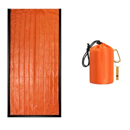 Outdoor-Notfall-Schlafsack mit Pfeife, Wandern, Camping, warm, wasserdicht, J7o1, Wandern, multifunktional von BOWTONG