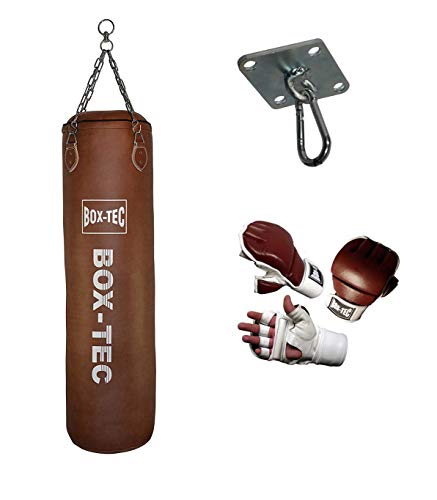 BOX-TEC 120cm Boxsack | Sandsack | Punching-Bag Set, Retro, Cuba (Handschuhgröße XL) von BOX-TEC