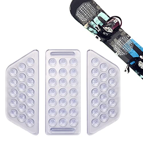 Set mit 3 Stück Stomp Pad, Klar Anti-Rutsch Stomp Pad Snowboard Grip Pad für Snowboarden von BOXOB