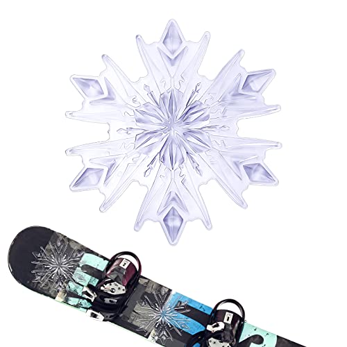 BOXOB Stomp Pad, 3D Klar Schneeflocke Stomp Pad Snowboard Grip Pad zum Snowboarden von BOXOB