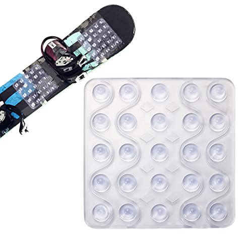 BOXOB Stomp Pad, Klar rutschfest Spike Stomp Mat Snowboard Grip Pad zum Snowboarden von BOXOB