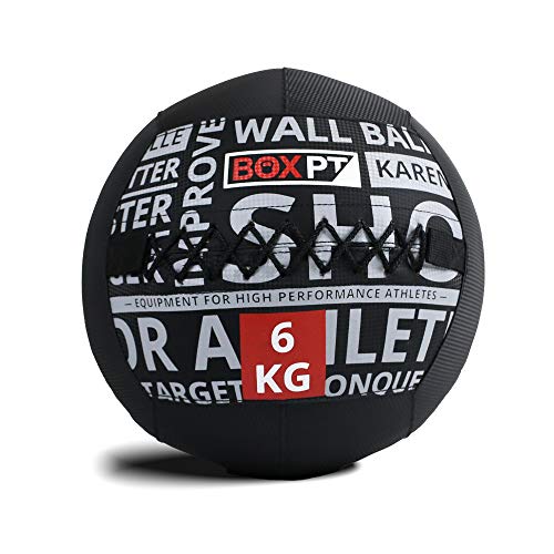BOXPT Medizinball aus PVC 6 kg (schwarz) von BOXPT equipment