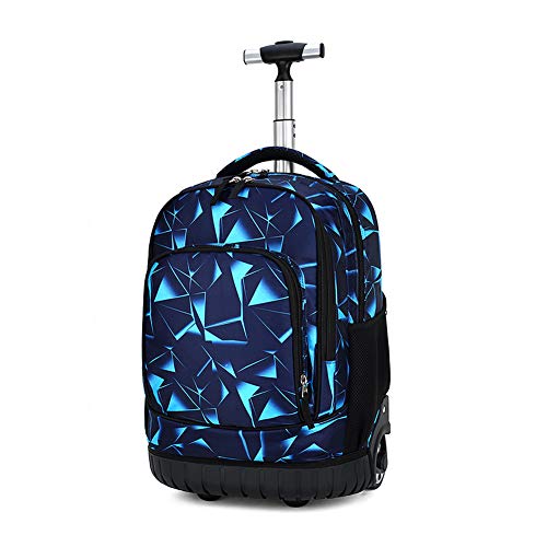 BOZONLI Trolley Rucksack Jungen Trolley Schultasche mit Rollen Rucksack Schultrolley Rucksäcke Schulrucksack Schulranzen mit Rollen, Blaue Geometrie BOZONLI Trolley Rucksack Jungen Trolley Schultasche mit Rollen Rucksack Schultrolley Rucksäcke Schulrucksack Schulranzen mit Rollen, Blaue Geometrie von BOZONLI