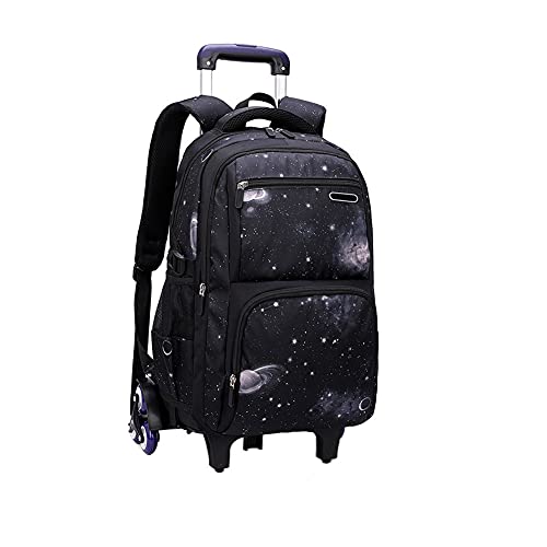 BOZONLI Trolley Schultaschen Rucksack mit Rollen Rolling Schultasche für Mädchen Jungen Schüler Reisegepäck Schwarz BOZONLI Trolley Schultaschen Rucksack mit Rollen Rolling Schultasche für Mädchen Jungen Schüler Reisegepäck Schwarz von BOZONLI