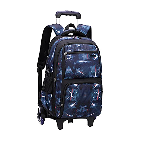 BOZONLI Trolley Schultaschen Rucksack mit Rollen Rolling Schultasche für Mädchen Jungen Schüler Reisegepäck Königsblau BOZONLI Trolley Schultaschen Rucksack mit Rollen Rolling Schultasche für Mädchen Jungen Schüler Reisegepäck Königsblau von BOZONLI