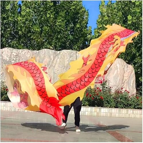 3D Drachen Seide Flowy Spinning & Schütteln Poi, Dragon Silk Flowy Spinning Band, Swinging Seidenbänder for Fitness im Freien for Erwachsene, Feier-Ausrüstung(8m/26ft) von BPABDEITR