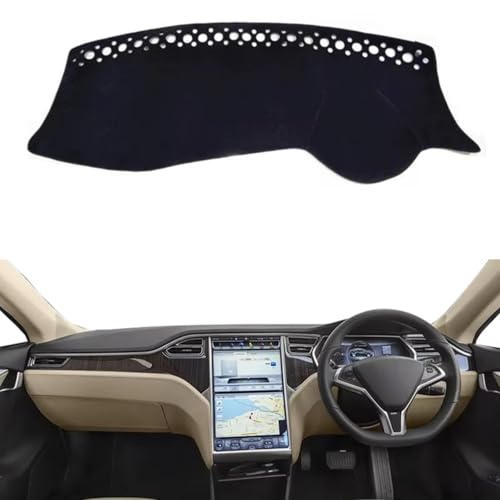 Armaturenbrett-Abdeckung Passend Für Tesla Model S 2012-2019 2020 Armaturenbrettmatte Armaturenbrett-Abdeckung Rutschfeste Armaturenbrett-Abdeckung Armaturenbrett-Abdeckung Auto-Innenausstattung von BPKRMKJS