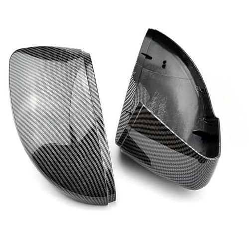 BQWOZTHS Carbon Fiber Rückspiegel Abdeckung, Für VW Volkswagen Passat B7 Scirocco Beetle CC Jetta MK6 von BQWOZTHS