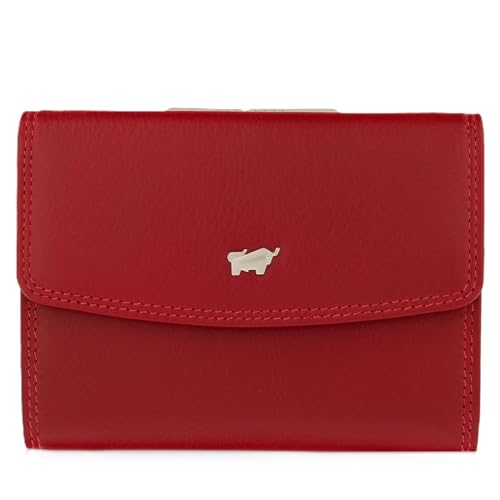 BRAUN BÜFFEL - Geldbörse Damen aus echtem Rindleder Golf 2.0 - Trifold Bügelbörse Portmonee für Frauen mit Bügelverschluss & 8 Kartenfächer - Klassisches Portemonnaie mit Münzfächern - Edles Rot BRAUN BÜFFEL - Geldbörse Damen aus echtem Rindleder Golf 2.0 - Trifold Bügelbörse Portmonee für Frauen mit Bügelverschluss & 8 Kartenfächer - Klassisches Portemonnaie mit Münzfächern - Edles Rot von BRAUN BÜFFEL