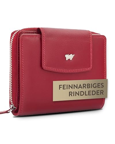 BRAUN BÜFFEL - Geldbörse Damen aus echtem Rindsleder Golf 2.0 - Trifold Geldbeutel Portemonnaie geräumig für Frauen mit 12 Kartenfächern - Zeitlos klassisches Portmonee mit Münzfach - Edles Rot BRAUN BÜFFEL - Geldbörse Damen aus echtem Rindsleder Golf 2.0 - Trifold Geldbeutel Portemonnaie geräumig für Frauen mit 12 Kartenfächern - Zeitlos klassisches Portmonee mit Münzfach - Edles Rot von BRAUN BÜFFEL