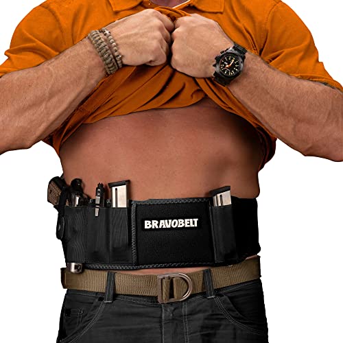 BravoBelt Bauchband Holster für verdeckte Carry | Dual Magazin Pouches| Rechte und Linke Hand Draw| Herren & Women| CCW Bund Pistole Halter für Pistolen und Revolver BravoBelt Bauchband Holster für verdeckte Carry | Dual Magazin Pouches| Rechte und Linke Hand Draw| Herren & Women| CCW Bund Pistole Halter für Pistolen und Revolver von BRAVOBELT