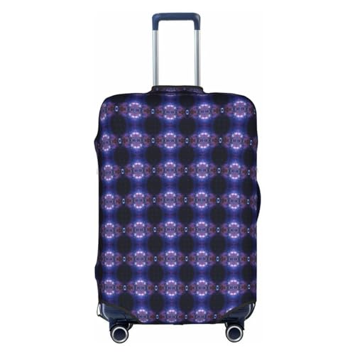 BREAUX Gepäckschutzhülle mit Galaxie-Aufdruck, Einheitsgröße, XL, geeignet für Gepäck von 73,3 - 81,3 cm, Blau und Lila, Galaxie, XL, Blau & Lila Galaxy, XL von BREAUX