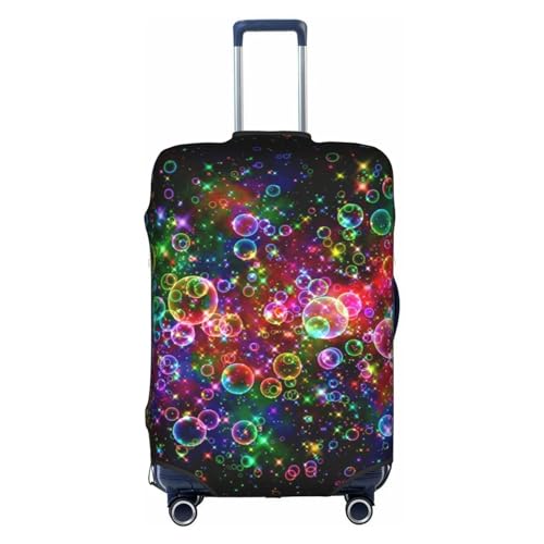 Gepäckschutzhülle mit Kunstdruck, Einheitsgröße, L, geeignet für Gepäck von 66-71 cm, leuchtend schöne bunte Kunst, L, Schöne, farbenfrohe Kunst, L von BREAUX