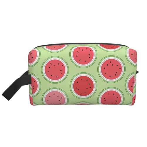Modische Kosmetiktasche mit Wassermelonen-Motiv, für Damen, Reisezubehör, Organizer, Kosmetiktasche, Wassermelonengrün, Einheitsgröße, Wassermelone Grün, Einheitsgröße von BREAUX