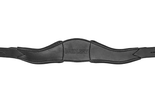 BRIDLERY Genickstück Relief Breite Standard, Nackenfreiheit mit Nackenfreiheit, Nähte Standard, Modell 3 Riemen, Farbe Schwarz, Größe Warmblut BRIDLERY Genickstück Relief Breite Standard, Nackenfreiheit mit Nackenfreiheit, Nähte Standard, Modell 3 Riemen, Farbe Schwarz, Größe Warmblut von BRIDLERY