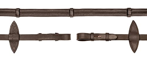 BRIDLERY Zügel Ultra-Soft Nähte Standard, Beschläge Rosé Gold, Farbe Braun, Größe Pony BRIDLERY Zügel Ultra-Soft Nähte Standard, Beschläge Rosé Gold, Farbe Braun, Größe Pony von BRIDLERY