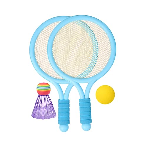 BRIGHTFUFU 1 Set Kinder Badmintonschläger Mit Bällen Und Netz Outdoor Sport Freizeitspielzeug Für Kinder Ideales Badminton Set Für Training Und Spiel Im Garten Oder Park von BRIGHTFUFU