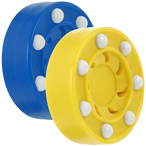 BRIGHTFUFU 2St Eishockey Rollerball Rollhockeybälle Hockey-Pucks Eishockey-Übungspucks Street-Hockey-Puck Hockeynetz Hockey Kinder Hockey Puck Sport-Hockey-Zubehör Klassische Pucks Abs von BRIGHTFUFU