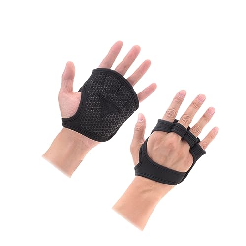 BRIGHTFUFU Belüftete Gewichtheberhandschuhe Für änner rutschfeste Fitness Handschuhe Schwarz L Ideal Für Cross Training Klimmzüge Und Bodybuilding Atmungsaktiv Und Bequem von BRIGHTFUFU