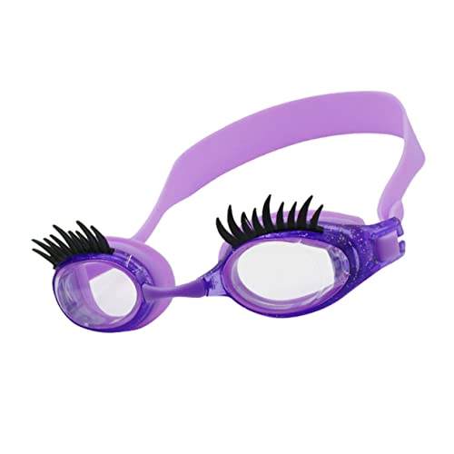 BRIGHTFUFU Schwimmbrille Cartoon Schwimmbrille Für Wasserdicht Elastisches Anti Beschlag Lila Ideales Lernzubehör Für Jungen Und ädchen von BRIGHTFUFU