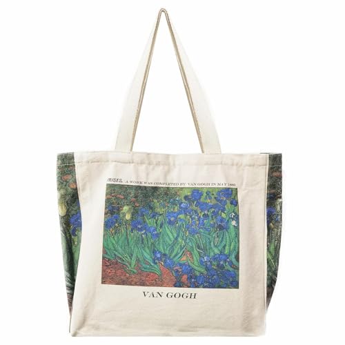 BROADREAM Jutebeutel Bedruckt Vintage, Jute Beutel, Einkaufstasche Bag, Canvas Tote Bag Aesthetic Vintage Taschen Groß Umhängetasche Stofftaschen für Damen Uni Arbeit BROADREAM Jutebeutel Bedruckt Vintage, Jute Beutel, Einkaufstasche Bag, Canvas Tote Bag Aesthetic Vintage Taschen Groß Umhängetasche Stofftaschen für Damen Uni Arbeit von BROADREAM