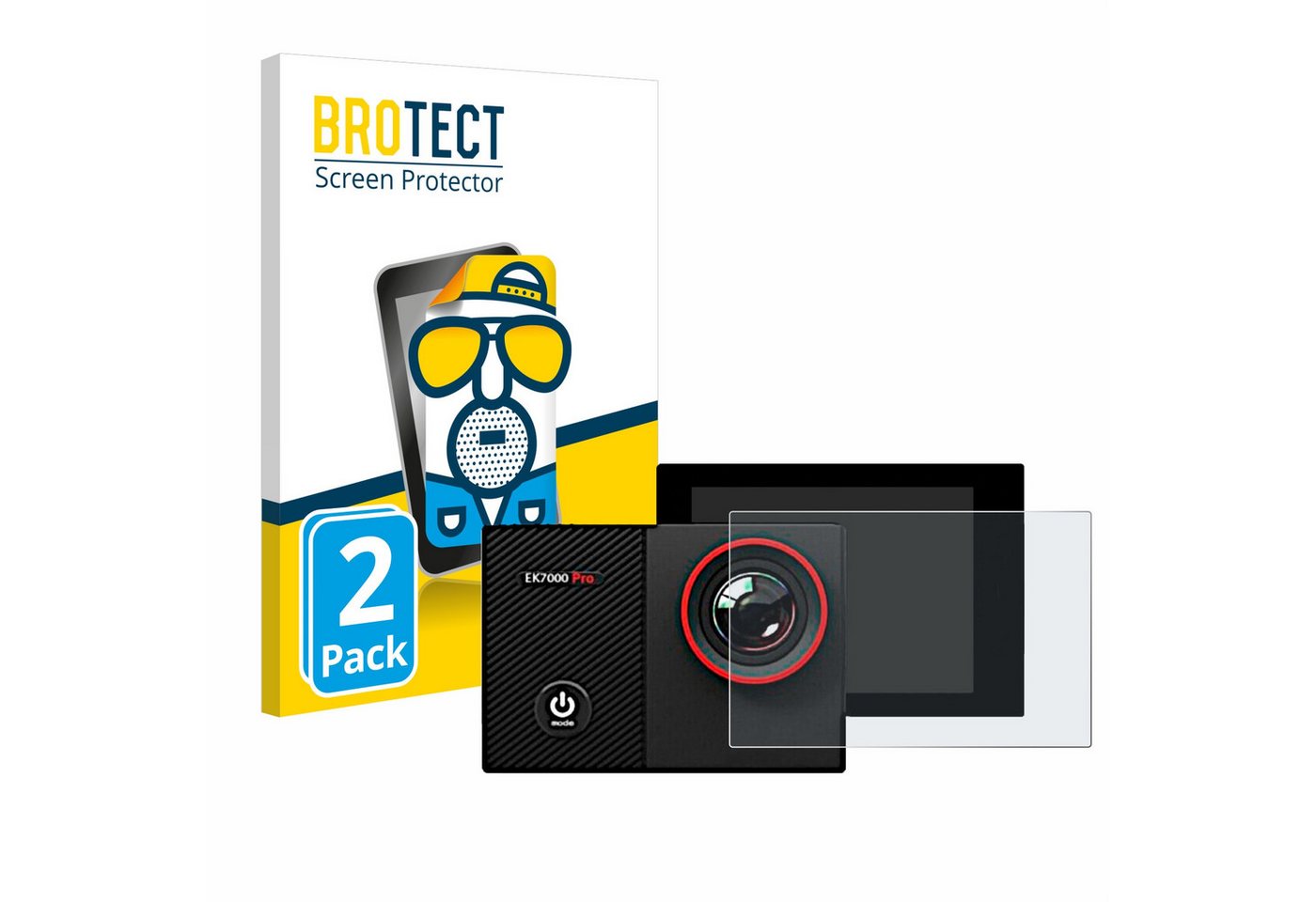 BROTECT Displayschutzfolie Schutzfolie für Akaso EK7000 Pro, 2 Stück, Displayschutz Schutz Folie Matt Entspiegelungsfolie BROTECT Displayschutzfolie Schutzfolie für Akaso EK7000 Pro, 2 Stück, Displayschutz Schutz Folie Matt Entspiegelungsfolie von BROTECT