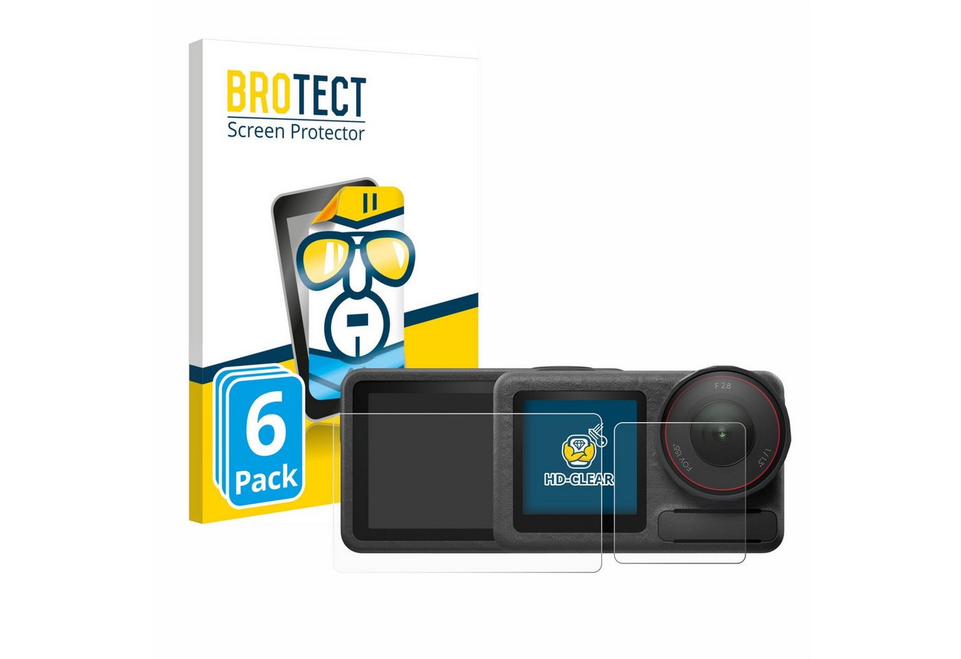 BROTECT Displayschutzfolie Schutzfolie für DJI Osmo Action 5 Pro, 6 Stück, Displayschutz Schutz Folie Klar Transparent BROTECT Displayschutzfolie Schutzfolie für DJI Osmo Action 5 Pro, 6 Stück, Displayschutz Schutz Folie Klar Transparent von BROTECT