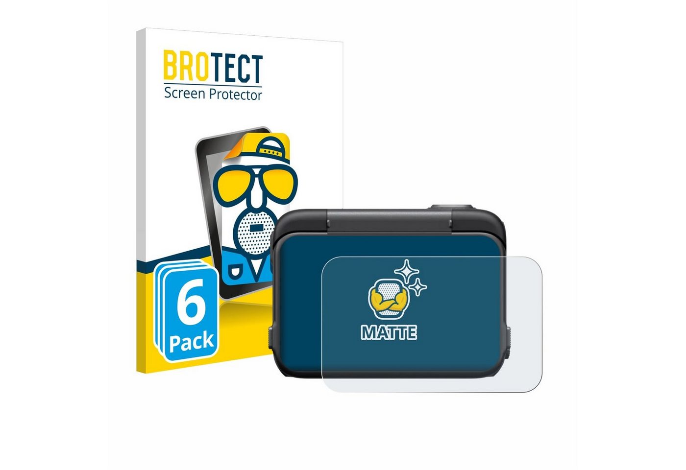 BROTECT Schutzfolie für Insta360 Ace Pro, Displayschutzfolie, 6 Stück, Folie matt entspiegelt von BROTECT