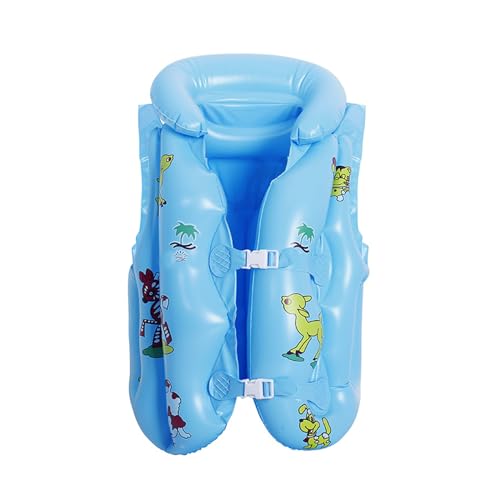 Kids Swim Vest, Inflatable Swim Vest, Kinder Schwimmweste Schwimmhilfe, Schwimmhilfe für Jungen und Mädchen, Ideale Schwimmhilfe für Kleinkinder von 1-8 Jahren Mädchen & Jungen (blau-L) von BRTNUP