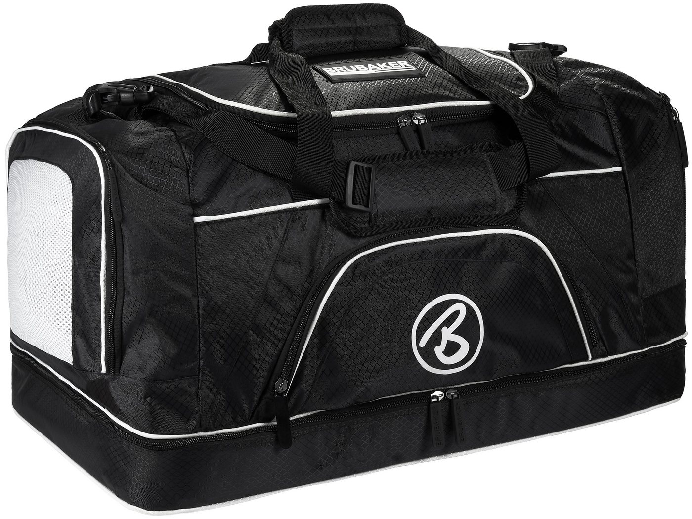 BRUBAKER Sporttasche XXL Trainingstasche 90 l oder 52 l (1-tlg., Reisetasche mit Schuhfach und Nassfach), Fitnesstasche mit abnehmbarem Schultergurt von BRUBAKER