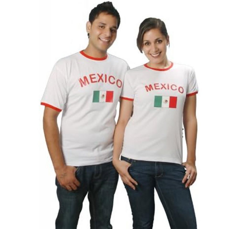 BRUBAKER T-Shirt Mexiko - Retro Unisex Fan Shirt für Herren und Damen (1-tlg) von BRUBAKER